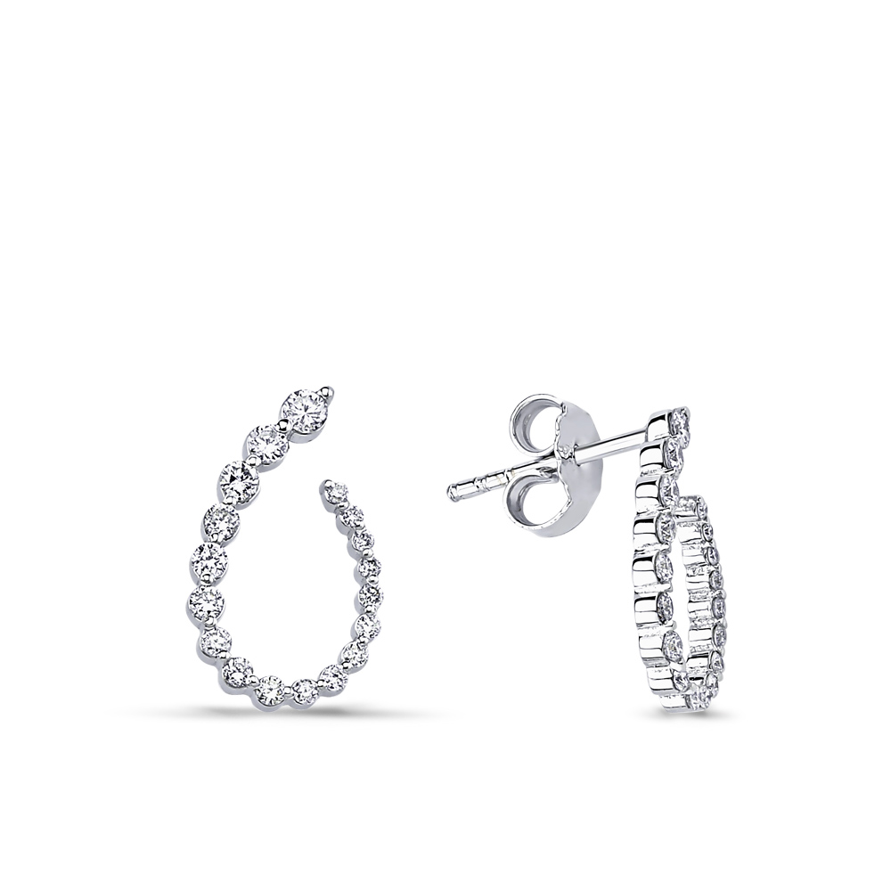 0.41 kt. Diamant-Ohrringe