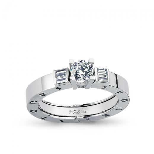 Storks Diamant Baguette Ring