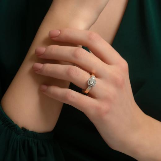 Storks Diamant Baguette Ring