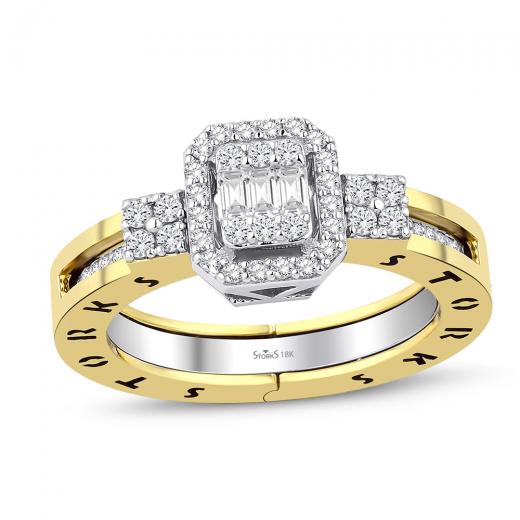 Storks Diamant Baguette Ring