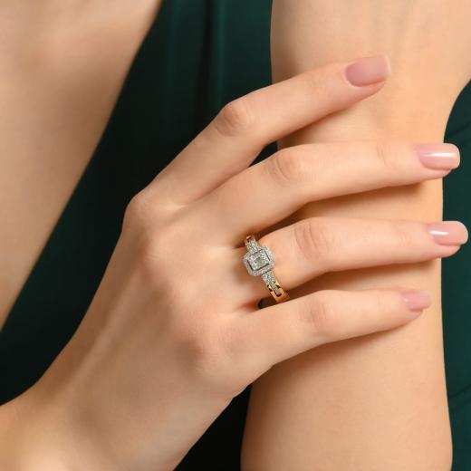 Storks Diamant Baguette Ring