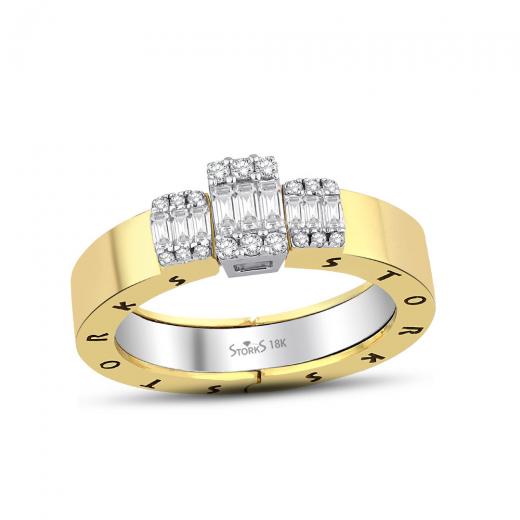 Storks Diamant Baguette Ring