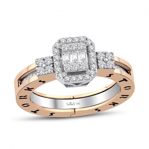 Storks Diamant Baguette Ring
