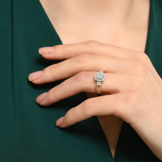 Storks Diamant Baguette Ring
