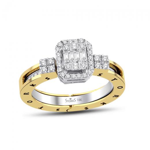 Storks Diamant Baguette Ring