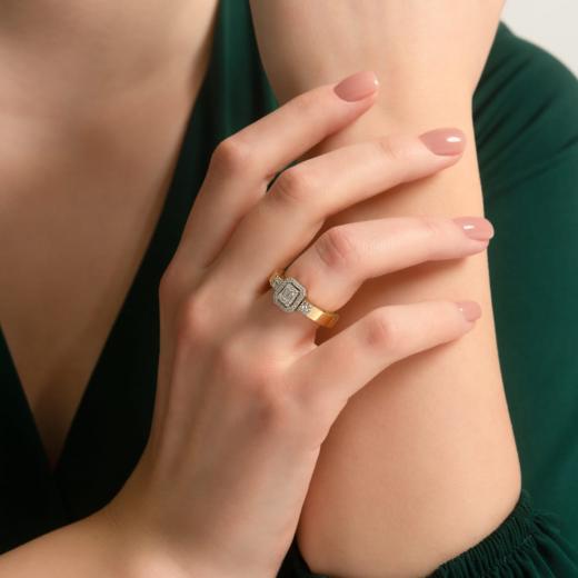 Storks Diamant Baguette Ring