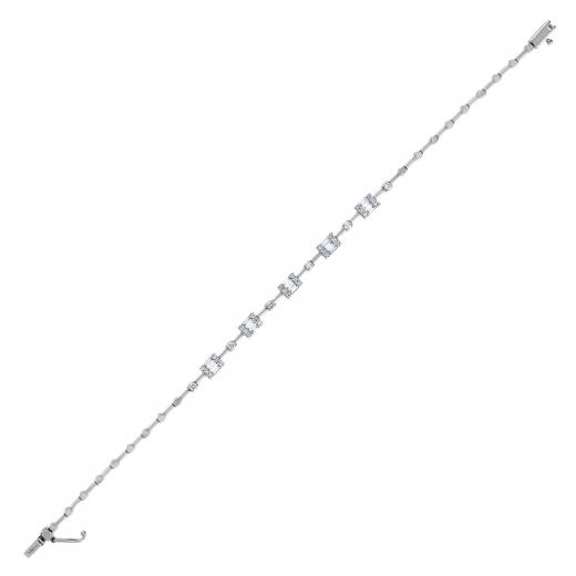 0.69 kt. Diamant-Baguette-Armband