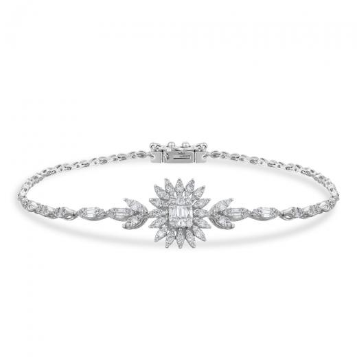1.04 kt. Diamant-Baguette-Armband