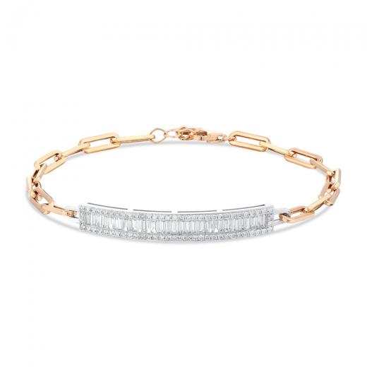 Brillantring zus. ca. 1,03 ct. Diamant Baguette Armband