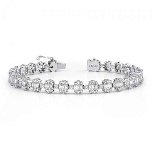 4.34 ct. Diamond Baguette Wristband