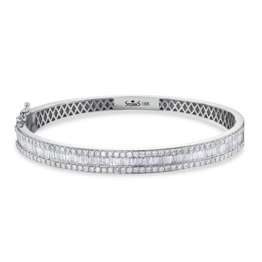 2.99 ct. Diamond Baguette Wristband