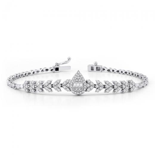 0.98 ct. Diamond Baguette Bracelet