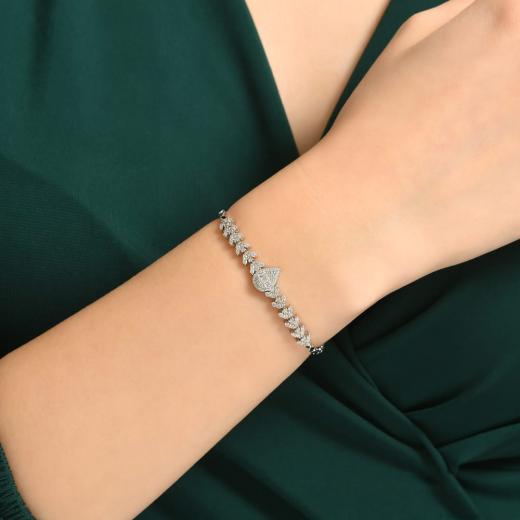 0.98 ct. Diamond Baguette Bracelet