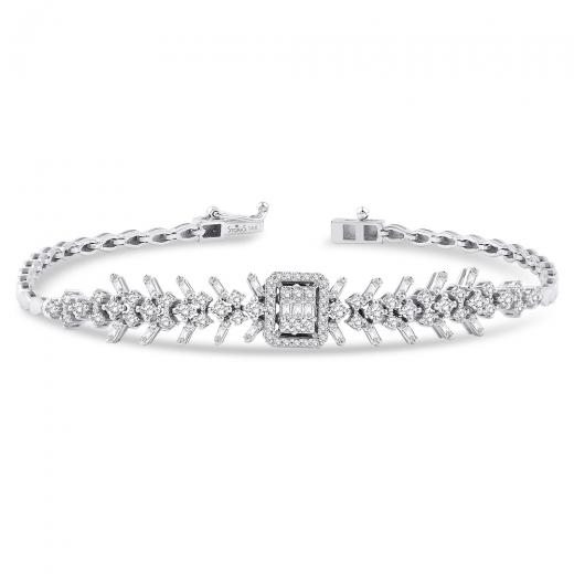 1.00 ct. Diamond Baguette Bracelet