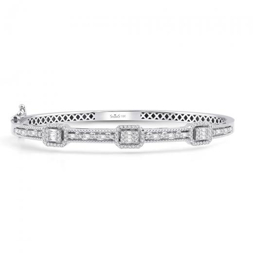 0.84 kt. Diamant-Baguette-Armband