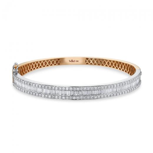 2.99 kt. Diamant-Baguette-Armband