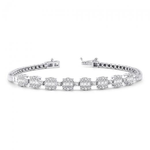 1.30 ct. Diamond Baguette Bracelet
