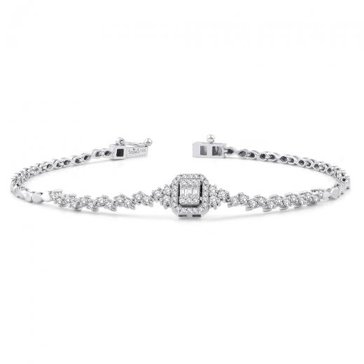 0.57 ct. Diamond Baguette Bracelet