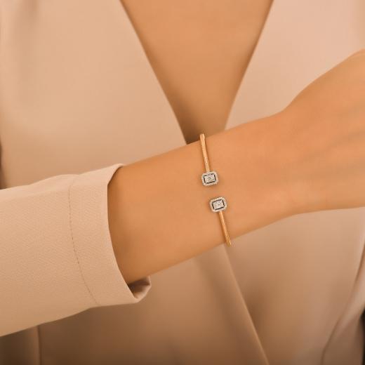 0.31 kt. Diamant-Baguette-Armband