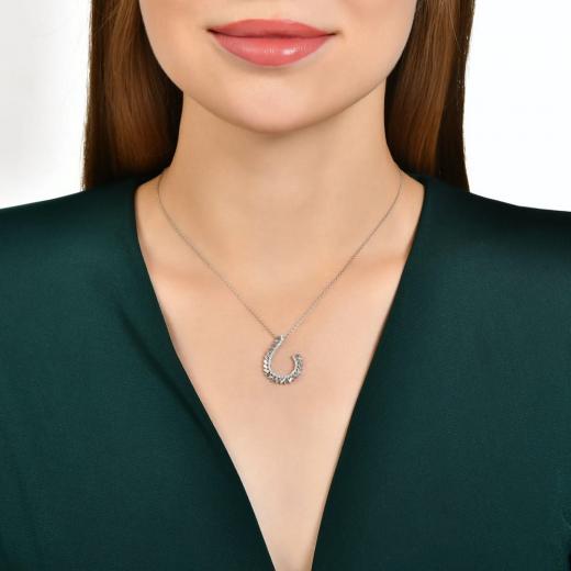 0.65 ct. Diamond Baguette Necklace