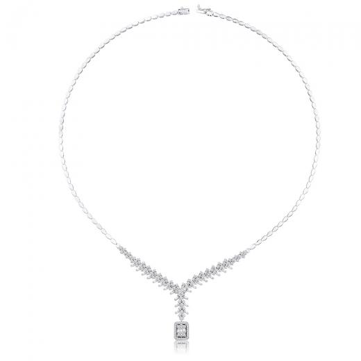 1.93 ct. Diamond Baguette Necklace