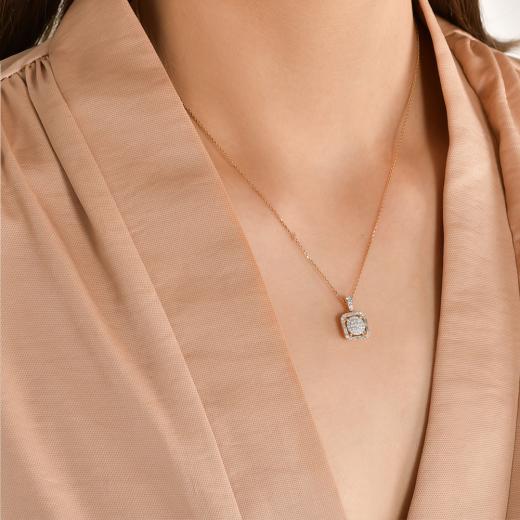 0.42 ct. Diamond Baguette Necklace