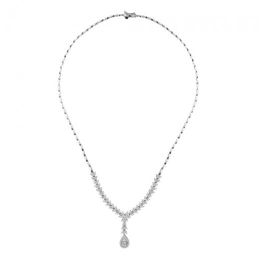 2.40 ct. Diamond Baguette Necklace