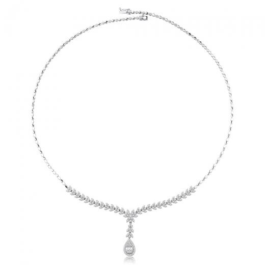 2.23 ct. Diamond Baguette Necklace
