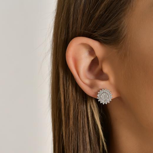 1.61 kt. Diamant-Baguette-Ohrringe