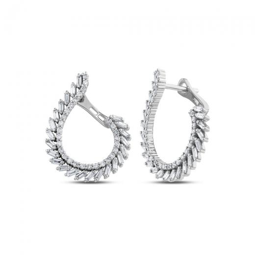 1.30 ct. Diamond Baguette Earrings