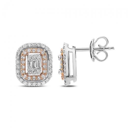 0.79 ct. Diamond Baguette Earrings