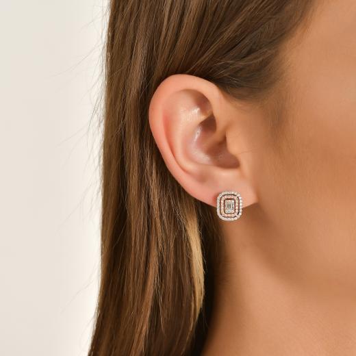 0.79 ct. Diamond Baguette Earrings