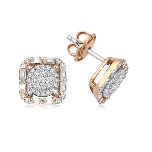 0.76 ct. Diamond Baguette Earrings