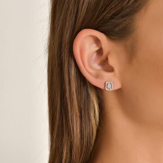 0.35 Diamond Baguette Earrings