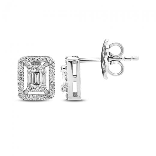 0.35 Diamond Baguette Earring