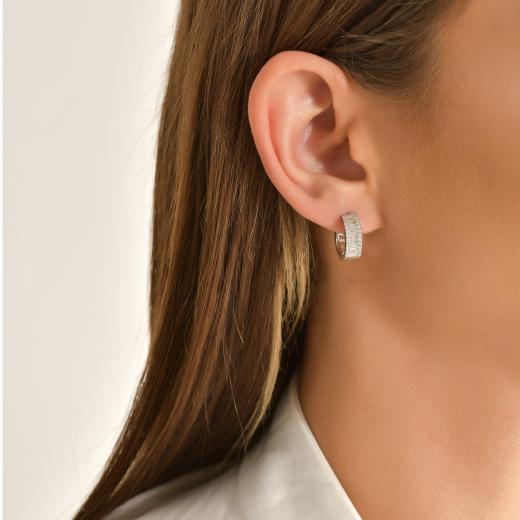 1.03 kt. Diamant-Baguette-Ohrringe