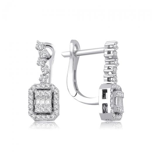 0.40 ct. Diamond Baguette Earrings