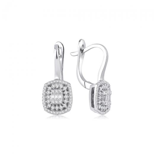 0.48 ct. Diamond Baguette Earrings