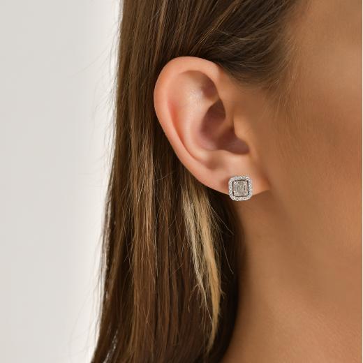 0.84 ct. Diamond Baguette Earrings