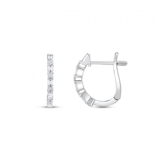 0.27 kt. Diamant-Baguette-Ohrringe