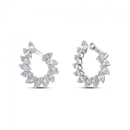 1.57 ct. Diamond Baguette Earrings