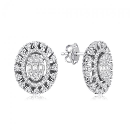 1.82 ct. Diamond Baguette Earrings
