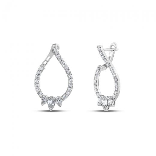 1.09 ct. Diamond Baguette Earrings