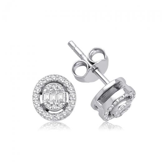 0.25 ct. Diamond Baguette Earrings