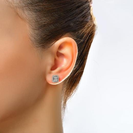 0.53 ct. Diamond Baguette Earrings