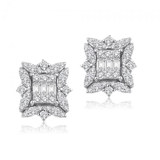 1.21 ct. Diamond Baguette Earrings