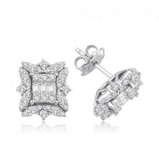 1.21 ct. Diamond Baguette Earrings