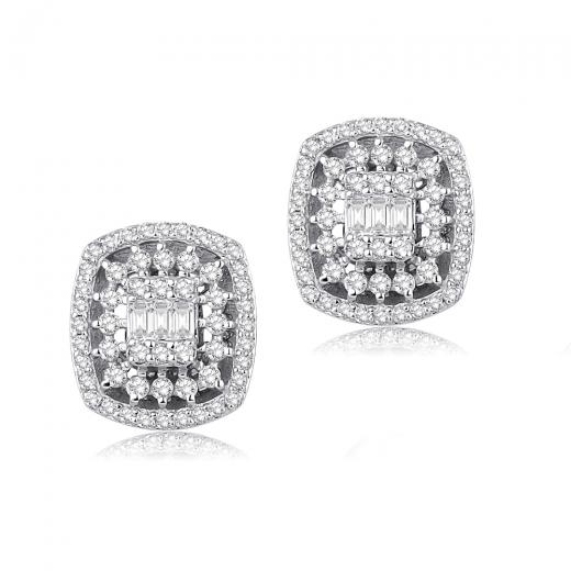 0.47 ct. Diamond Baguette Earrings