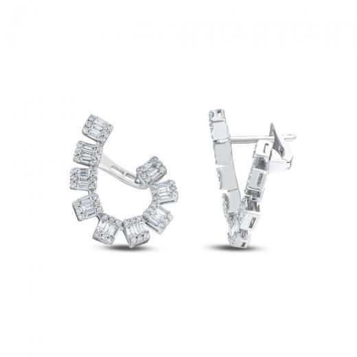 1.13 ct. Diamond Baguette Earrings