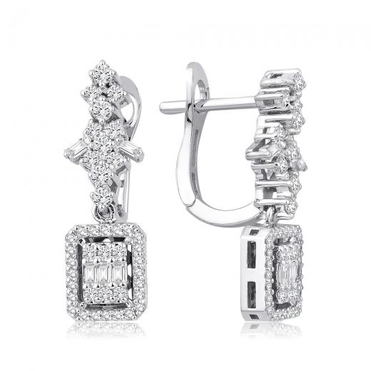 0.71 ct. Diamond Baguette Earrings